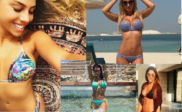 Las fotos más 'hot' de las novias de los futbolistas en Instagram