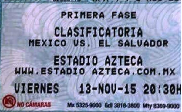 Boletos del México-El Salvador tienen el horario incorrecto