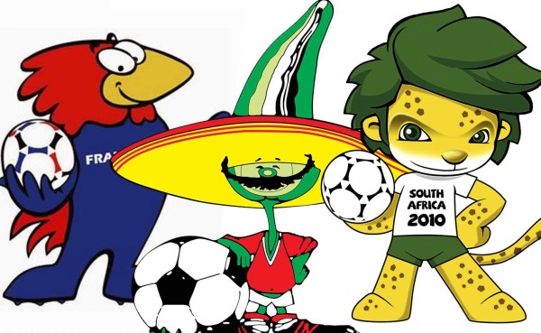 Las mascotas de todos los mundiales de Fútbol