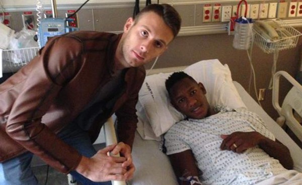 Portero italiano del Whitecaps visitó a Romell Quioto en el hospital