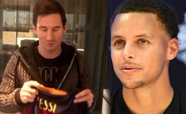 Video: Messi y su mensaje a Stephen Curry al regalarle su camiseta