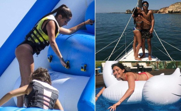 Hija de Mourinho deslumbra con su novio y se divierte a lo grande