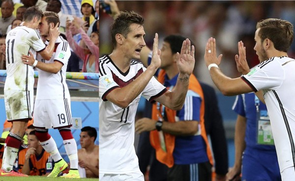 Klose: 'Le dije a Götze que esta vez tenía que marcar él'