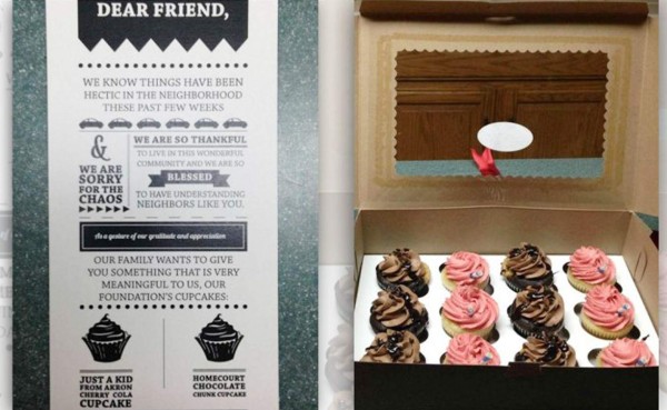 LeBron James se disculpa con sus vecinos con pasteles