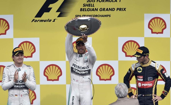Hamilton gana en Bélgica su sexta carrera del año