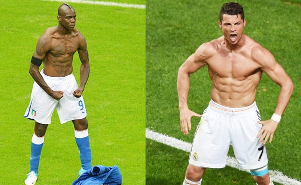 Cristiano Ronaldo emuló la celebración de Balotelli
