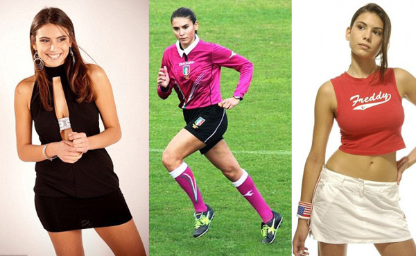 La hermosa modelo italiana que también es árbitro