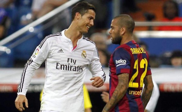 Dani Alves le contesta a Cristiano Ronaldo con un mensaje en Instagram
