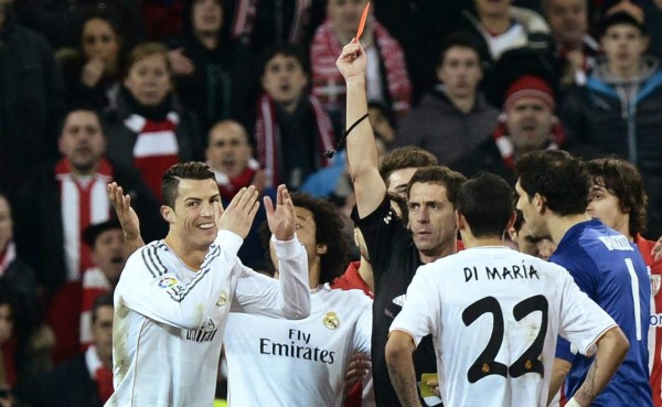 Las nueve expulsiones de Cristiano Ronaldo en su carrera