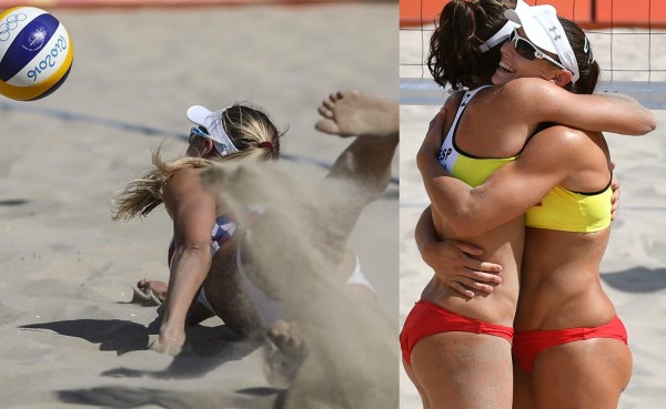 Las ¡espectaculares y candentes! fotos que está dejando el voleibol de playa en Río
