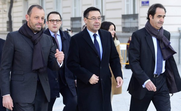 Bartomeu y Rosell se niegan a hablar de Neymar, alegando que ya lo hicieron