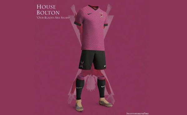 Uniformes de las casas de Games of Thrones si fueran equipos de fútbol
