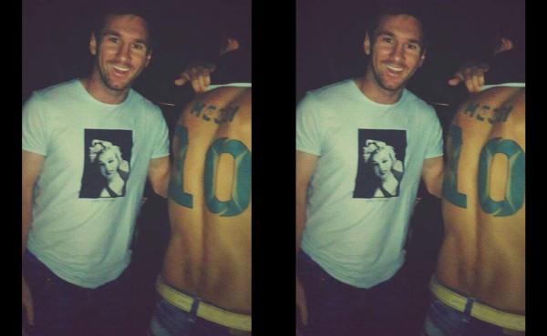 VIDEO: Aficionado se tatúa el 10 de Messi y se lo muestra