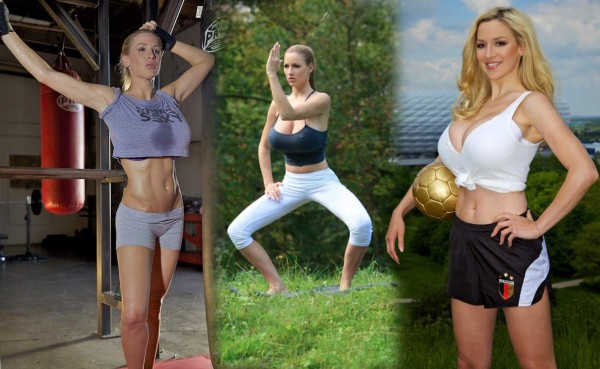 Jordan Carver, la modelo alemana adicta al yoga y al Bayern Munich