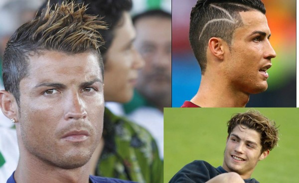 Cristiano Ronaldo y sus peinados más comentados en toda su carrera