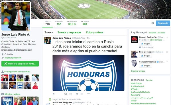 El mensaje de Jorge Luis Pinto antes de su debut en eliminatoria