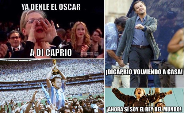 Leonardo DiCaprio, protagonista de los memes tras ganar su primer Oscar