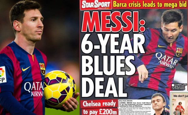 Chelsea ofrece contrato por seis años a Messi, según Daily Star