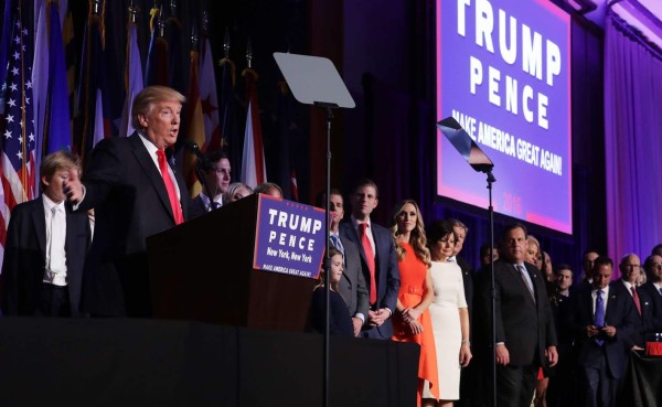 Donald Trump: 'Vamos a tratar a todos con justicia'