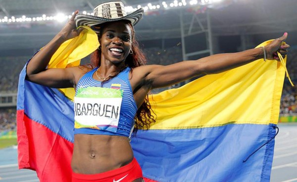 Colombiana Caterine Ibargüen gana el título olímpico de triple salto
