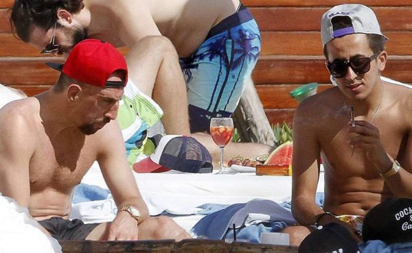 ¿Franck Ribery fumando marihuana en Ibiza?