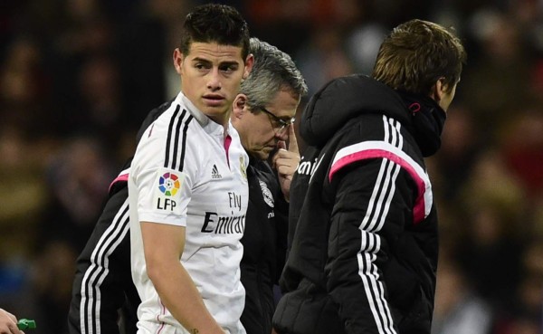 Real Madrid confirma lesión de James y se perdería el Mundial de clubes