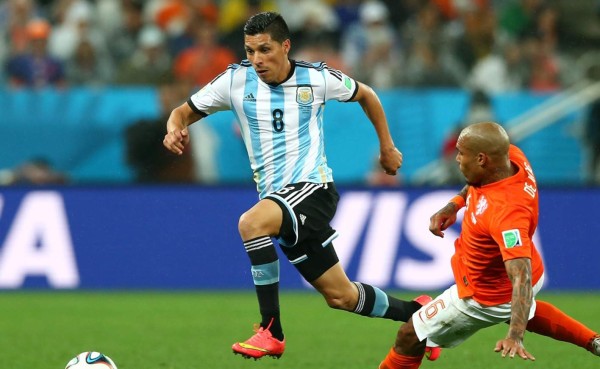 Enzo Pérez, baja en la selección argentina por lesión