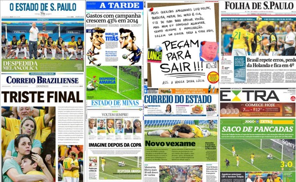 Prensa de Brasil amaneció decepcionada de su selección