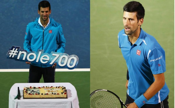 Novak Djokovic llegó a 700 victorias en su carrera profesional