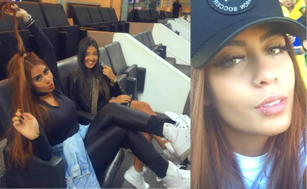Así luce la sexy hermana de Neymar previo al juego entre Brasil y Honduras