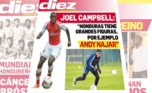 Joel Campbell, Jorge Luis Pinto y los Atletas del Reino destacan en portadas digitales