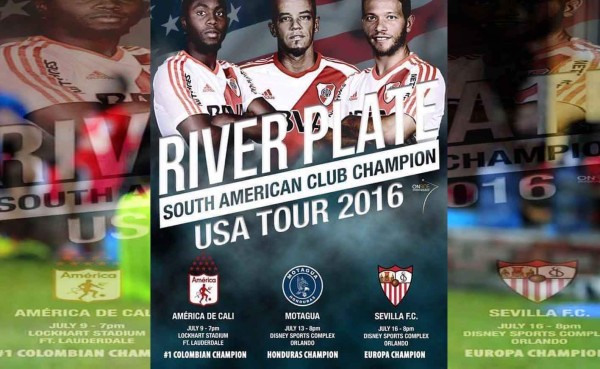 Motagua campeón de Honduras, al menos en afiche del amistoso con River