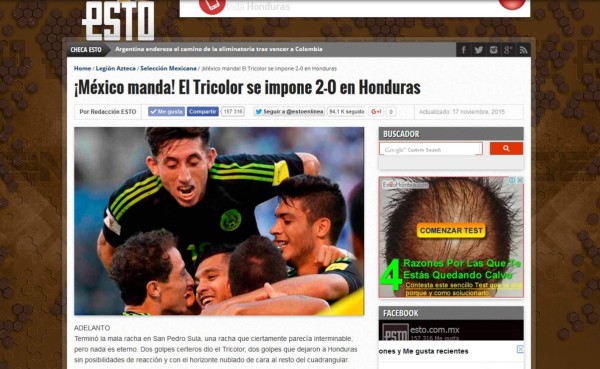 Prensa de México manda a 'callar' a Honduras