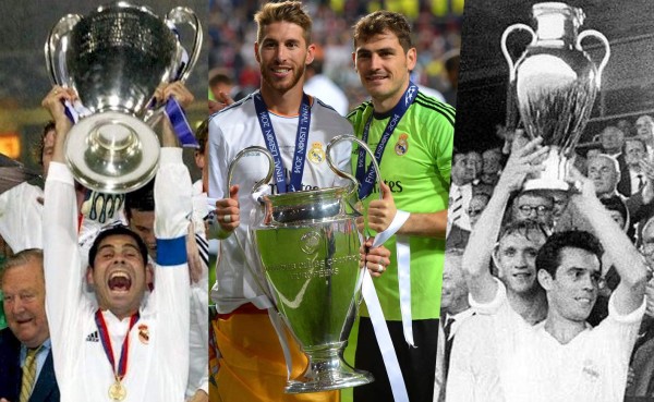 Los 9 capitanes del Real Madrid que han levantado la 'orejona'