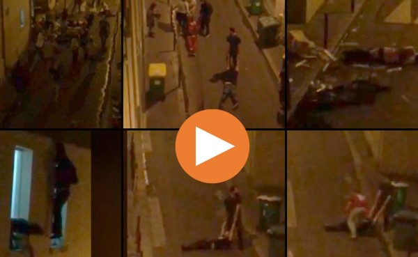 VIDEO: Dramático escape de personas para evitar morir tras atentados en Francia