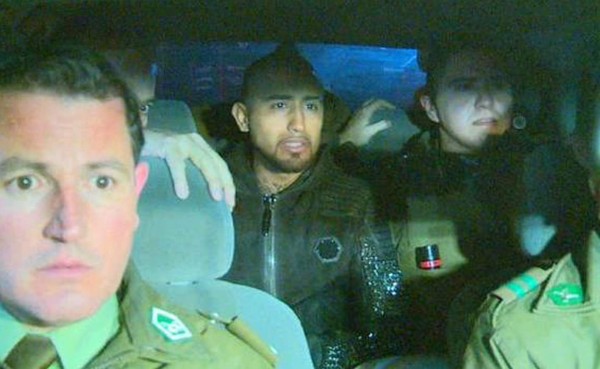 Arturo Vidal, detenido por conducir bajo los efectos del alcohol