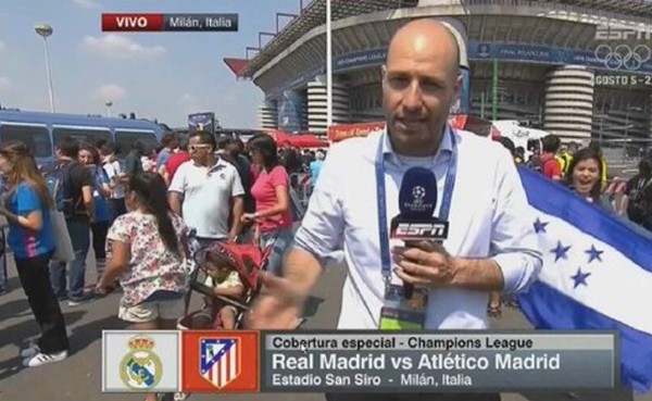 Hondureña se roba el show al 'robar' cámara en plena transmisión de ESPN