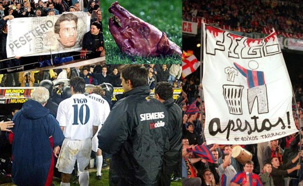 Las terribles imágenes que dejó la traición de Figo al Barcelona