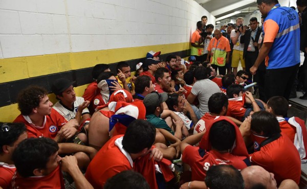 Los aficionados chilenos que invadieron el Maracaná no podrán regresar al mundial.