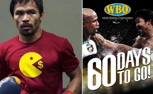 Con esta camiseta Pacquiao calienta y busca amedrentar a Mayweather