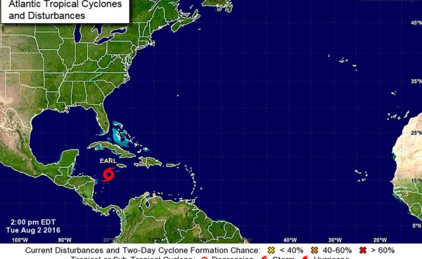 Alerta amarilla en siete departamentos de Honduras por tormenta tropical