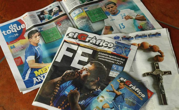 Prensa salvadoreña tiene fe de ganarle a Honduras