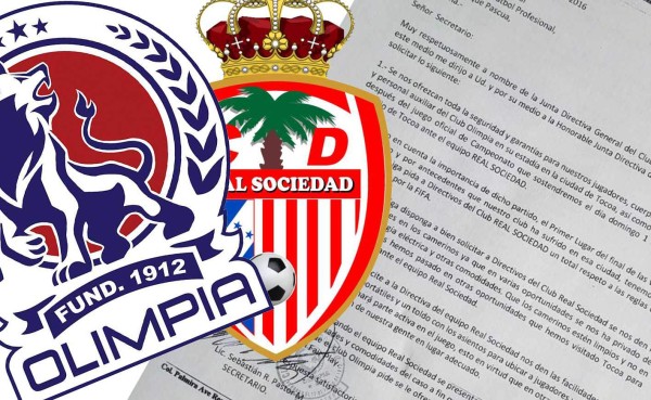 Olimpia pide garantías de seguridad previo a medirse a Real Sociedad