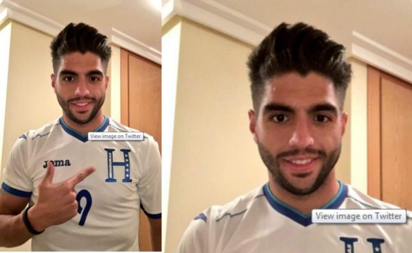 El hondureño Jona Mejía se puso la camiseta de la 'H'