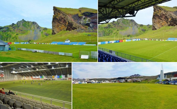 Las increíbles y bellas canchas de Islandia donde se juega fútbol profesional