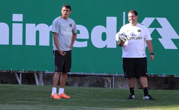 Thiago Silva entrena con el Fluminense en Brasil