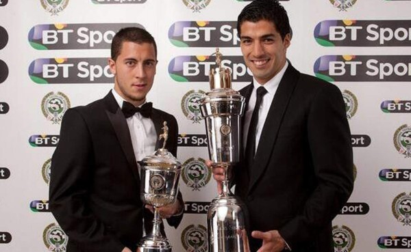 Luis Suárez nombrado jugador del año en la Liga Premier de Inglaterra