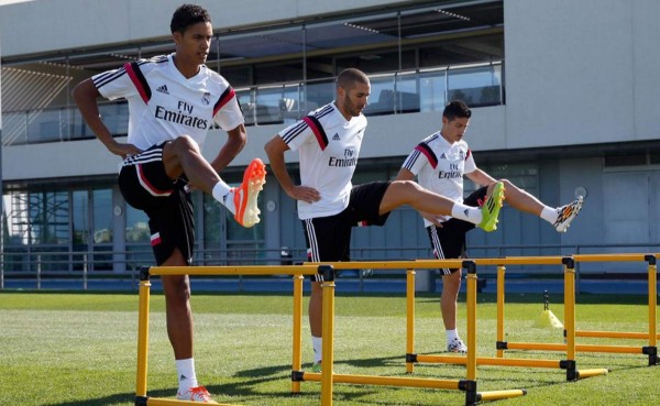 James Rodríguez realizó su primer entrenamiento con el Real Madrid