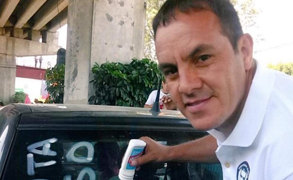 Cuauhtémoc Blanco se equivocó y pidió votar por un partido adversario