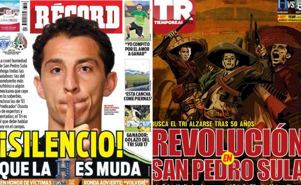 Prensa mexicana luce optimista para el partido de este martes entre Honduras y México